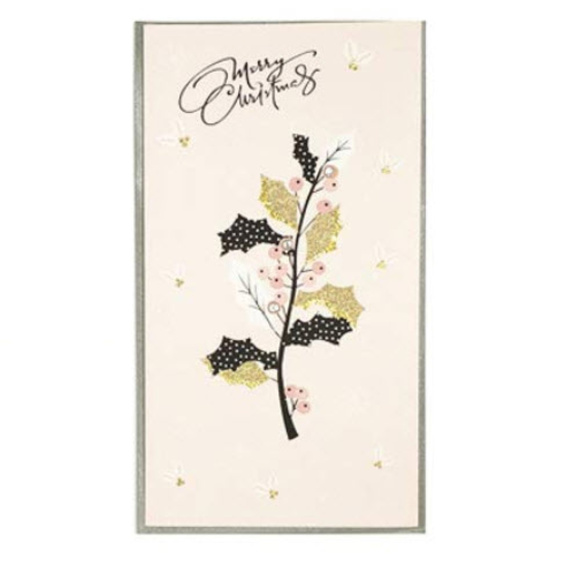 Merry Christmas Holly Berry greeting cards - Picture 2 of 2